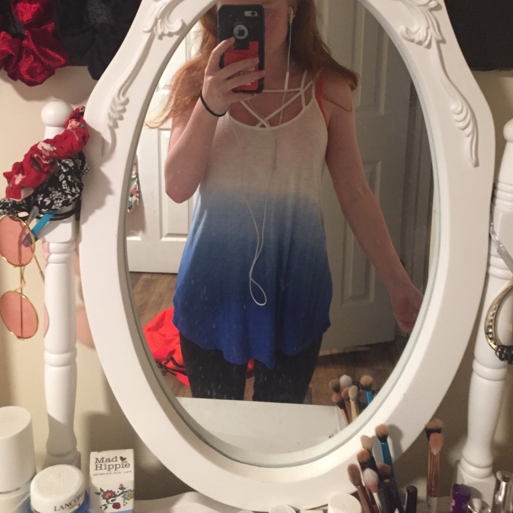 Ombré strappy tank